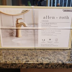 Allen + Roth Brushed Gold Bath Faucet
